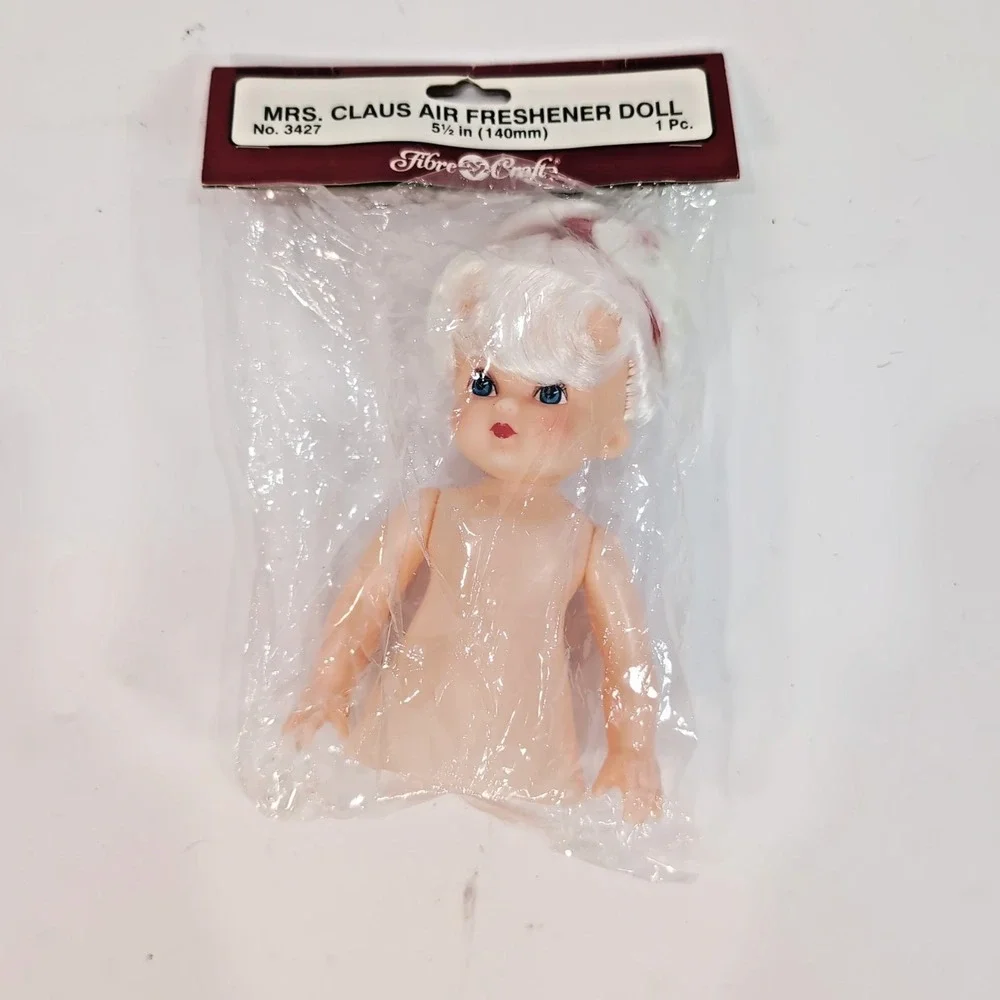 Fibre Craft Mrs Claus Air Freshener Doll 5 1/2